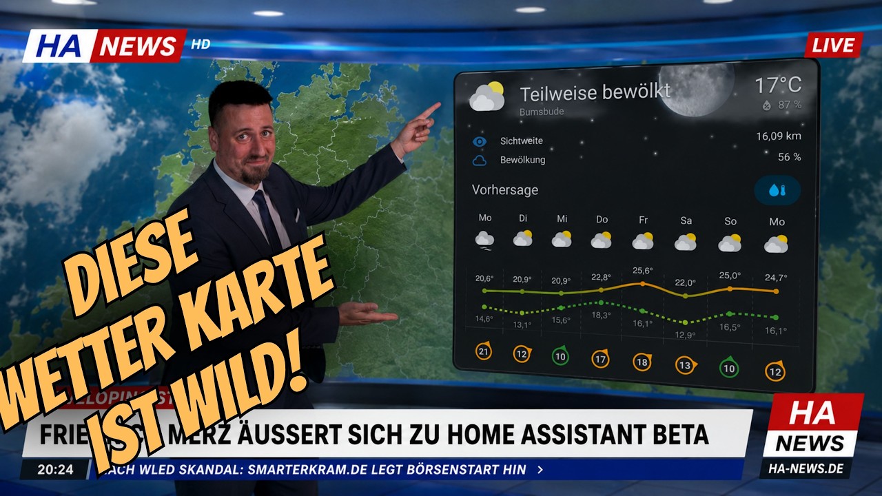 Weather Forecast Card in Home Assistant: Pirate Weather und Windy sinnvoll kombinieren